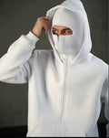 Men and Women Balaclava Y2K Gothic Harajuku Spring Autumn Winter New Item Double Hooded Sweatshirt Men Hooded Mask Zipper Jac
