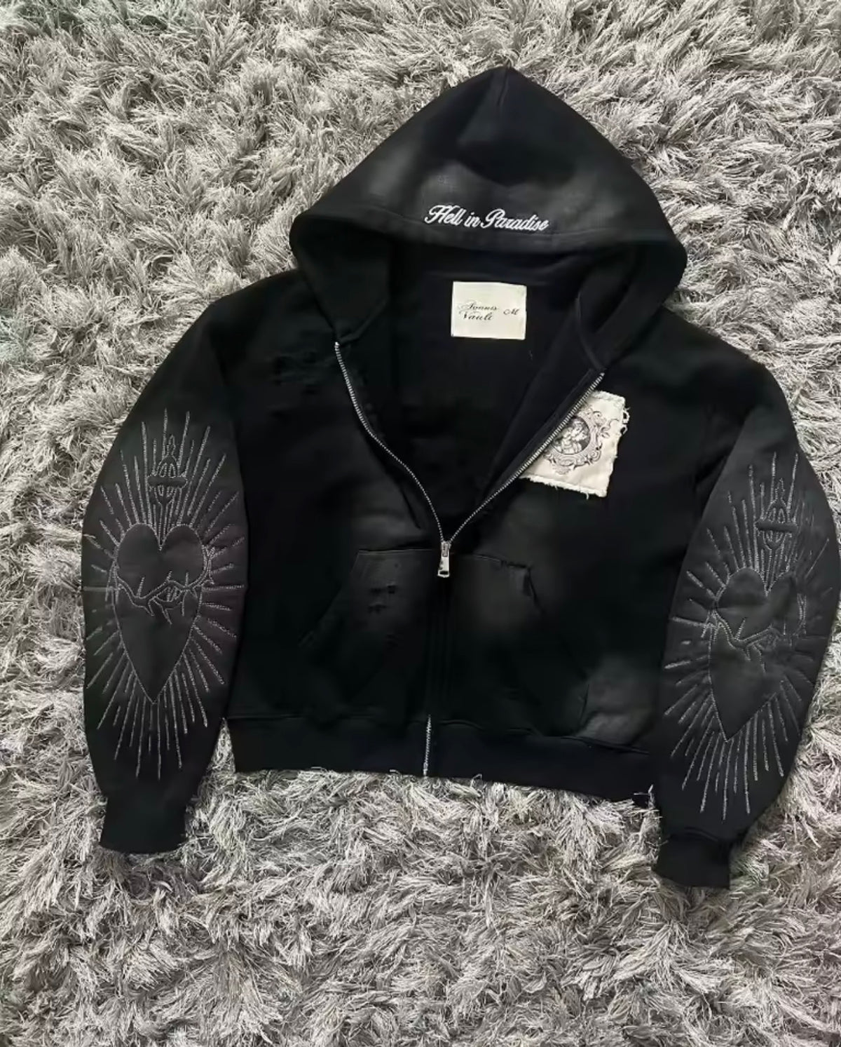 Autumn And Winter New Fashion Letter Embroidery Patch Zipper Sweater Women Y2K Harajuku Retro Gothic Casual Joker Sports Sweat